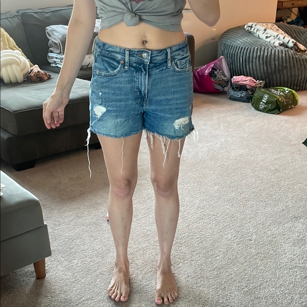 Old Navy Distressed High-Rise O.G. Straight Jeans